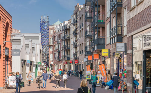 Op deze slide wordt getoond Winkelcentrum Vleuterweide ASR Dutch Prime Retail Fund.